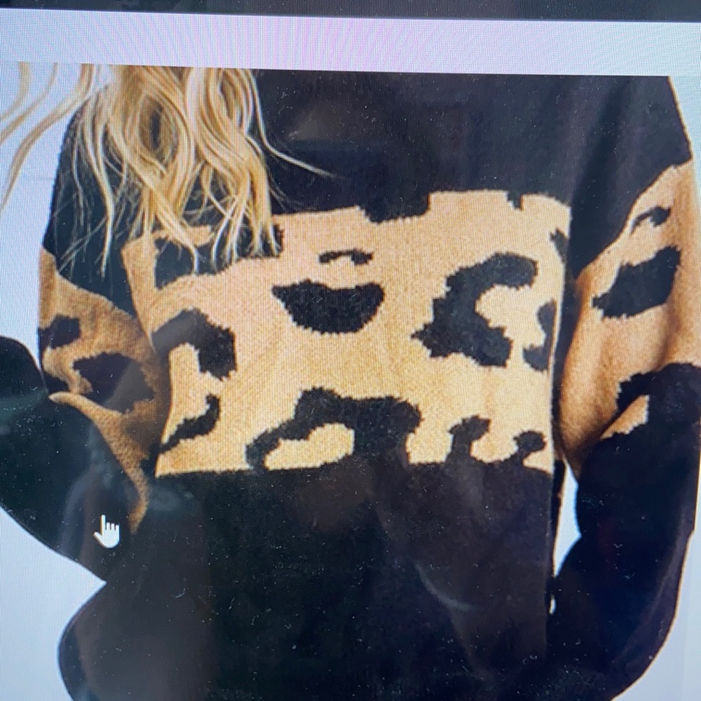 Leopard Striped Sweater